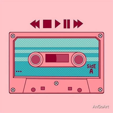 A Cute Design With Cassette Tapes Is A Great Choice For Those Who Love 90s Retro Style And