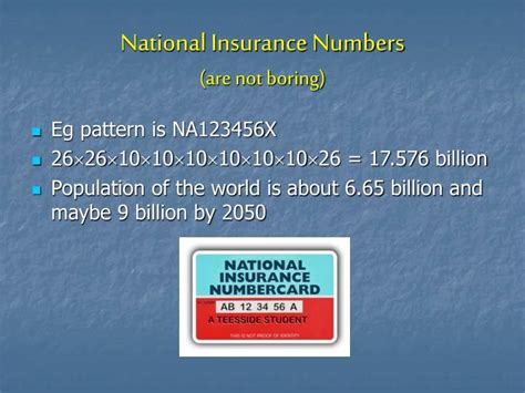 If you had lost your national insurance number we'll help you to find it. PPT - Codebreaking in Everyday Life PowerPoint ...