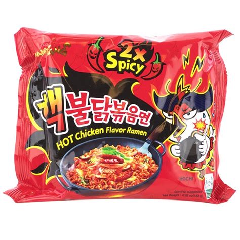 Samyang Spicy Hot Chicken Ramen Noodles 2 X Spicy 493 Oz Pack Of 2