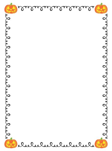 15 Best Free Printable Halloween Border Paper Pdf For Free At Printablee