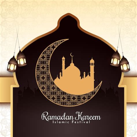 Free Vector Religious Ramadan Kareem Traditional Islamic Festival