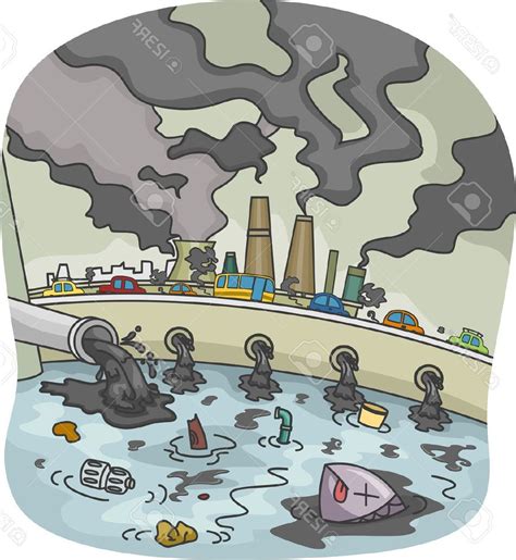 Water Pollution Sketch At Explore Collection Of