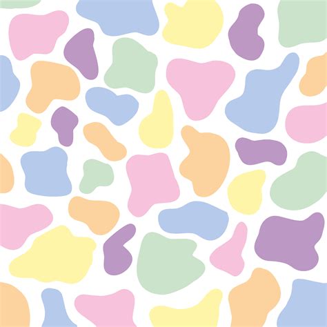 Colorful Cow Print Cow Print Wallpaper Pastel Poster Cool
