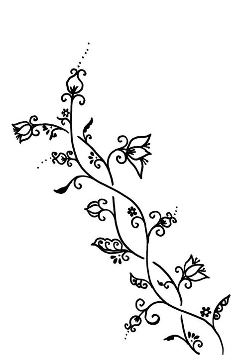 Twining Vines Vine Drawing Simple Flower Drawing Flower Drawing