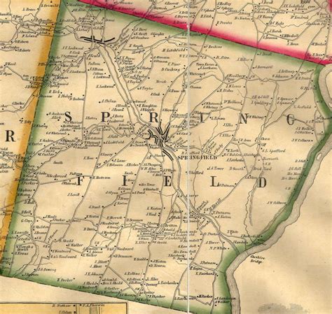 Windsor County Vermont 1856 Old Wall Map Reprint With Etsy