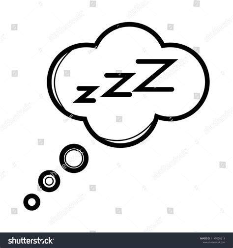 Sleep Zzz Icon Vector De Stock Libre De Regalías 1145020613