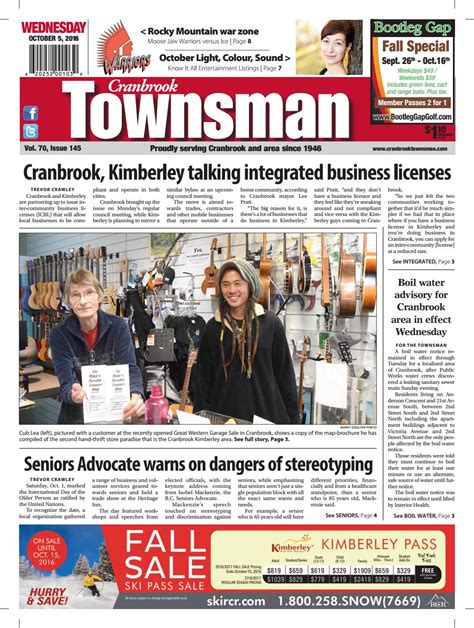 Cranbrook Daily Townsman October By Black Press Media Group
