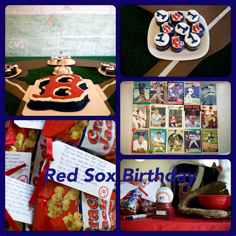 Red Sox Baseball Birthday Party Baseball Birthday Party Red Sox