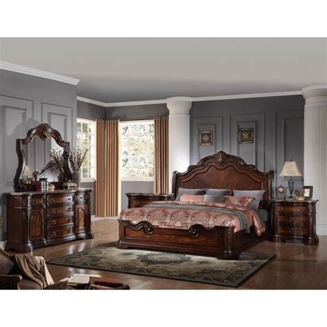 Shop Best Master Furniture 5 Pieces Traditional Walnut Bedroom Free
