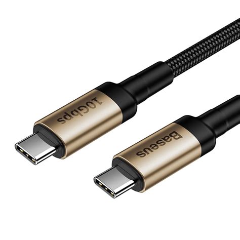 Baseus Cafule 100w Usb Pd Type C 31 Cable For Macbook Pro Gold