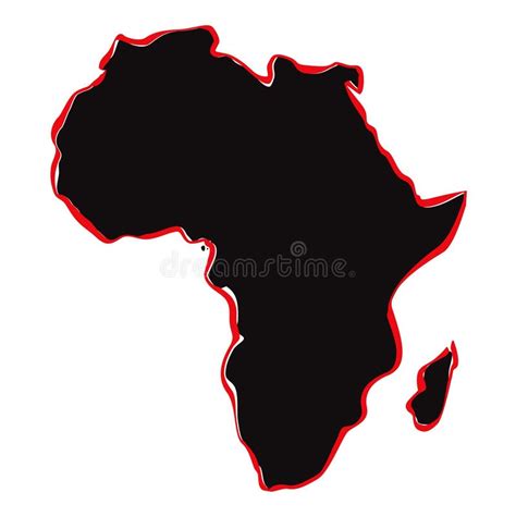 Vector Map Of Africa Eps Stock Vector Illustration Of Generated