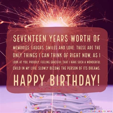 Happy 17th Birthday Wishes By 17th Birthday Wishes Birthday Wishes