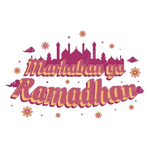 Editable Text Greeting Marhaban Ya Ramadhan Vector Editable Text
