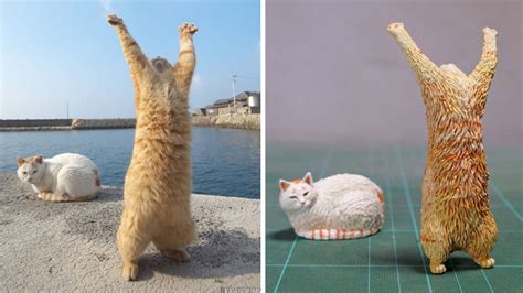 Japanese Artist Turns Awkward Animal Photos Into Hilarious Sculptures