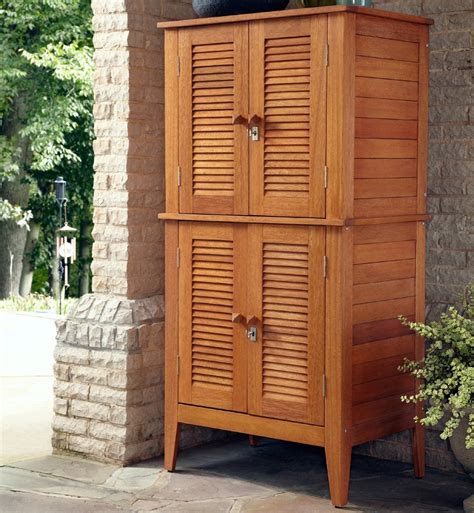 Outdoor Wood Storage Cabinet Home Furniture Design