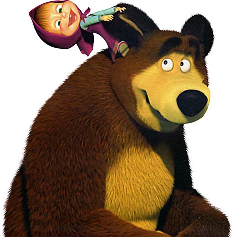 Masha And The Bear Png Transparent Image Download Size 1137x1157px