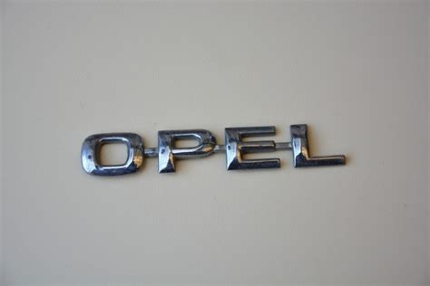 opel original chrome nameplate sign logo rear badge used emblem oem factory opeloembadge veículos