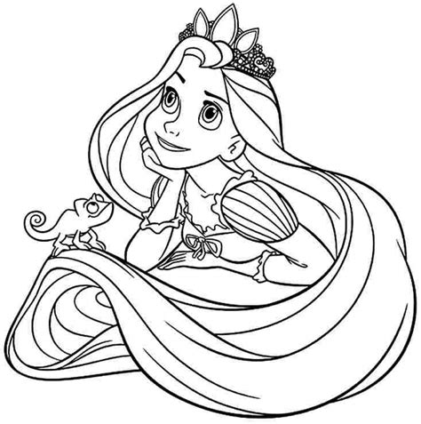 free printable rapunzel coloring pages