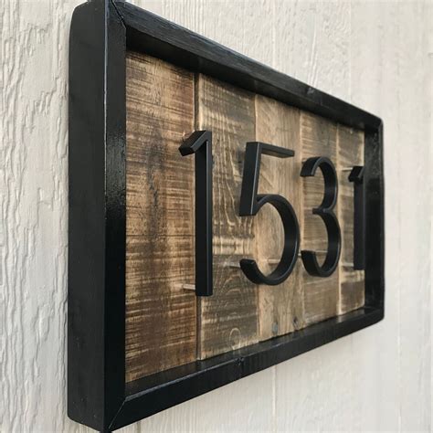30 Rustic House Number Signs