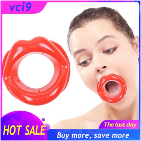 Hotzhinv Lips Rubber Mouth Gag Open Fixation Mouth Stuffed Props Cod