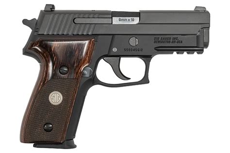 Sig Sauer P229 9mm Dasa Pistol With Night Sights And Wood Grips