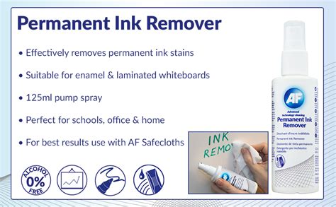 Af Permanent Ink Remove Spray For Permanent Marker Or Pen From