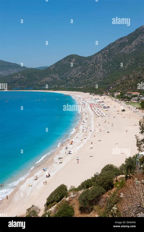 Türkei Provinz Mugla Fethiye Ölü Deniz Belcegiz Strand Stock Photo