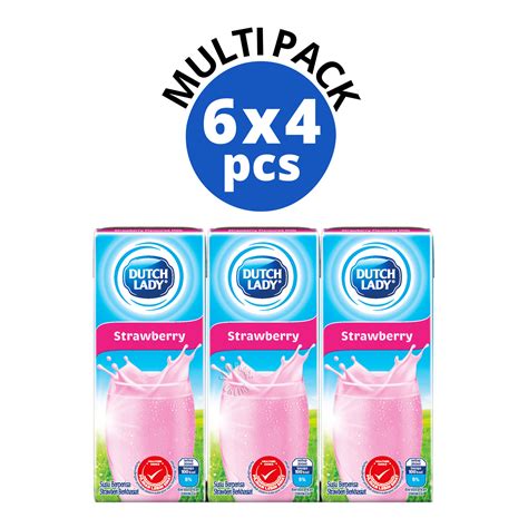 Dutch Lady Pure Farm Uht Flavoured Milk Strawberry Ntuc Fairprice