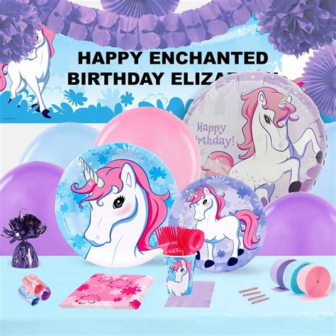 Enchanted Unicorn Party Complete Kit For 16