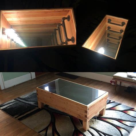 Coffee Table Infinity Mirror Inspired By Another Redditor I Saw On Here