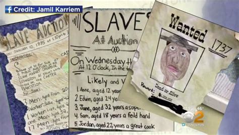 Mock Slave Auction Posters At N J Schools Spark Outrage Cbs News