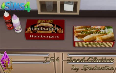 Ladesire Creative Corner Food Clutter Sims 4 Downloads