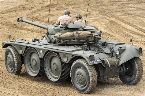 Panhard Ebr Armored Reconnaissance Vehicle Introduced In The Early 50s