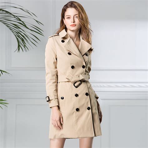 2017 Womens Trench Coats Clothing Ladies Elegant Outerwear British