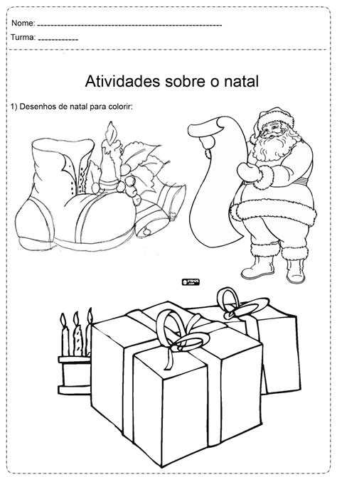 Cart O De Natal Para Colorir E Imprimir Learnbraz