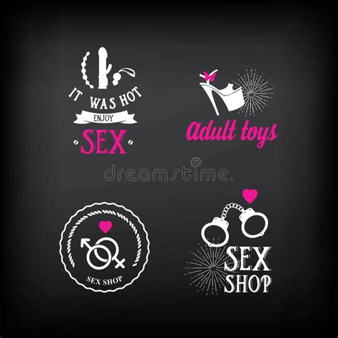 Vintage Condom Labels Logo Or Badge With Hand Drawn Typography Design