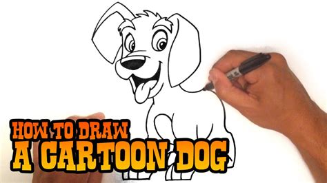 Easy drawings of animated dog. How to Draw a Cartoon Dog - Step by Step Video - YouTube