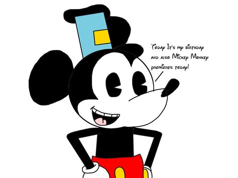 Today Its Mickeys Birthday And Mickey Monkey By Marcospower1996 On