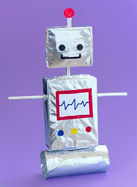 7 X Cardboard Tube Crafts — Doodle And Stitch Robot Craft Cardboard