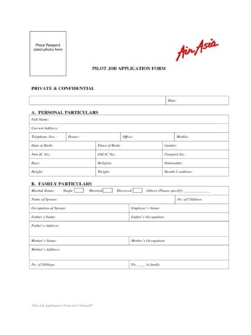 The format you choose will depend on both where you are at in your career and the industry you work in. 2021 Airline Job Application Form - Fillable, Printable PDF & Forms | Handypdf