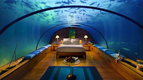 Dubai Underwater Underwater Hotel Room Underwater Bedroom