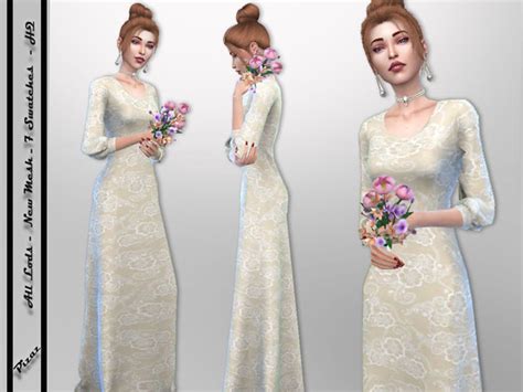 Pizazzs Wedding Dress Mix Set Dress Sims 4 Wedding Dress Set Dress