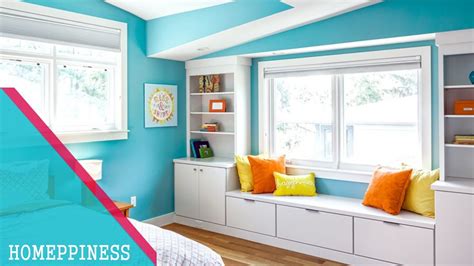 Primary bedroom featuring sky blue walls and navy blue carpet flooring. AMAZING COLOR COMBINATION | 20+ Blue Bedroom Interior ...