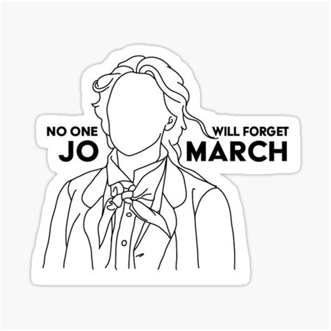 Jo March Little Women Sticker For Sale By Matildecf Redbubble