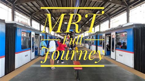 Mrt 3 North Avenue To Taft Station Journey August 2021 4k Youtube