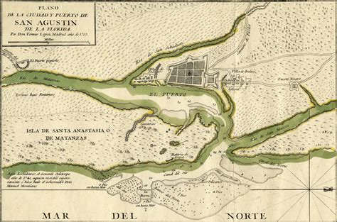 Historical Map 1783 St Augustine Adventure