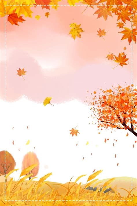 Simple Maple Leaf Fallen Leaves Fall Background Wallpaper Image For