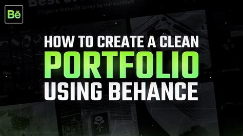 How To Create A Clean Portfolio Using Behance 2020 Youtube