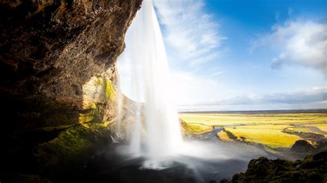 Iceland Waterfall Landscape Nature Wallpapers Hd Desktop And