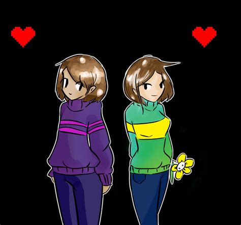 Just For Fun Undertale Frisk And Chara By Sthemadscientist On Deviantart